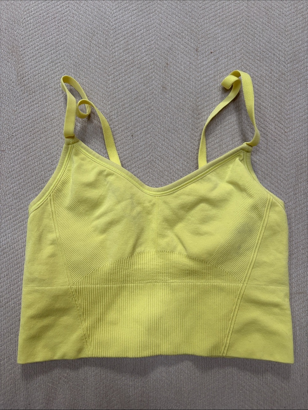all in motion Yellow Seamless Bralette Crop Top